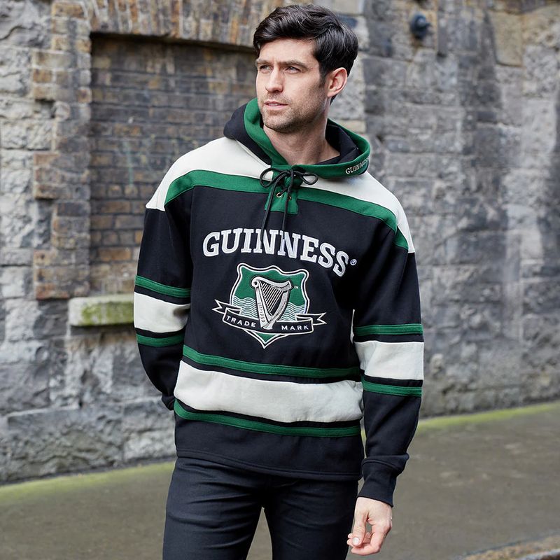 Guinness -  Green Hockey Style Hooded Sweatshirt