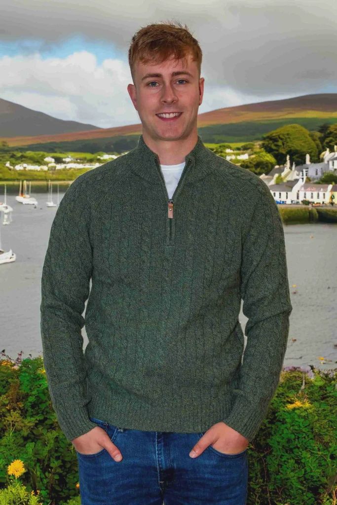 Glengarriff 1/4 Zip - Dark Green