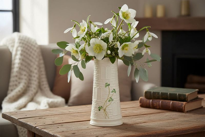 Belleek Castle Vase