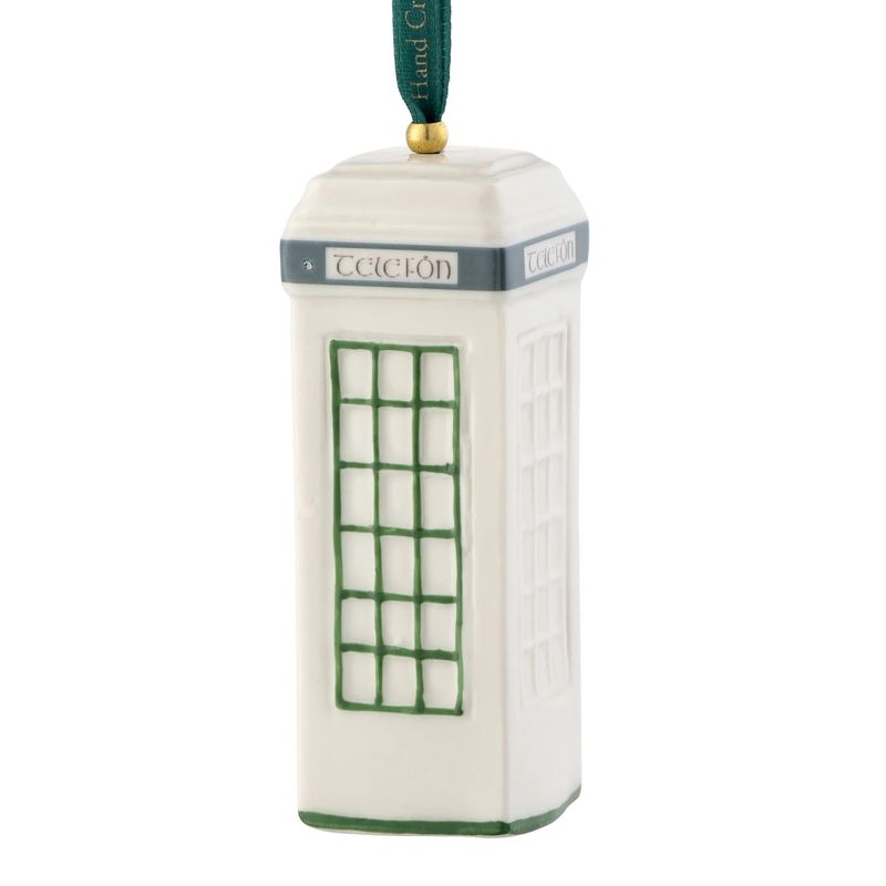 Belleek Irish Telefon Box Ornament - Green