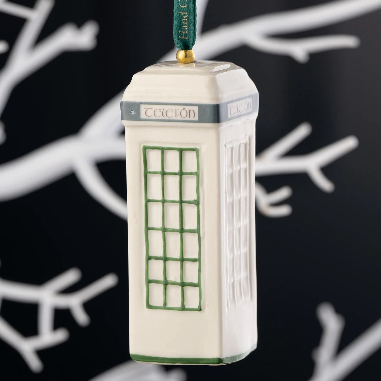 Belleek Irish Telefon Box Ornament - Green