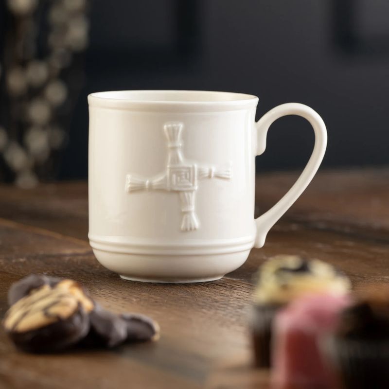 Belleek St. Brigid's Cross Mug