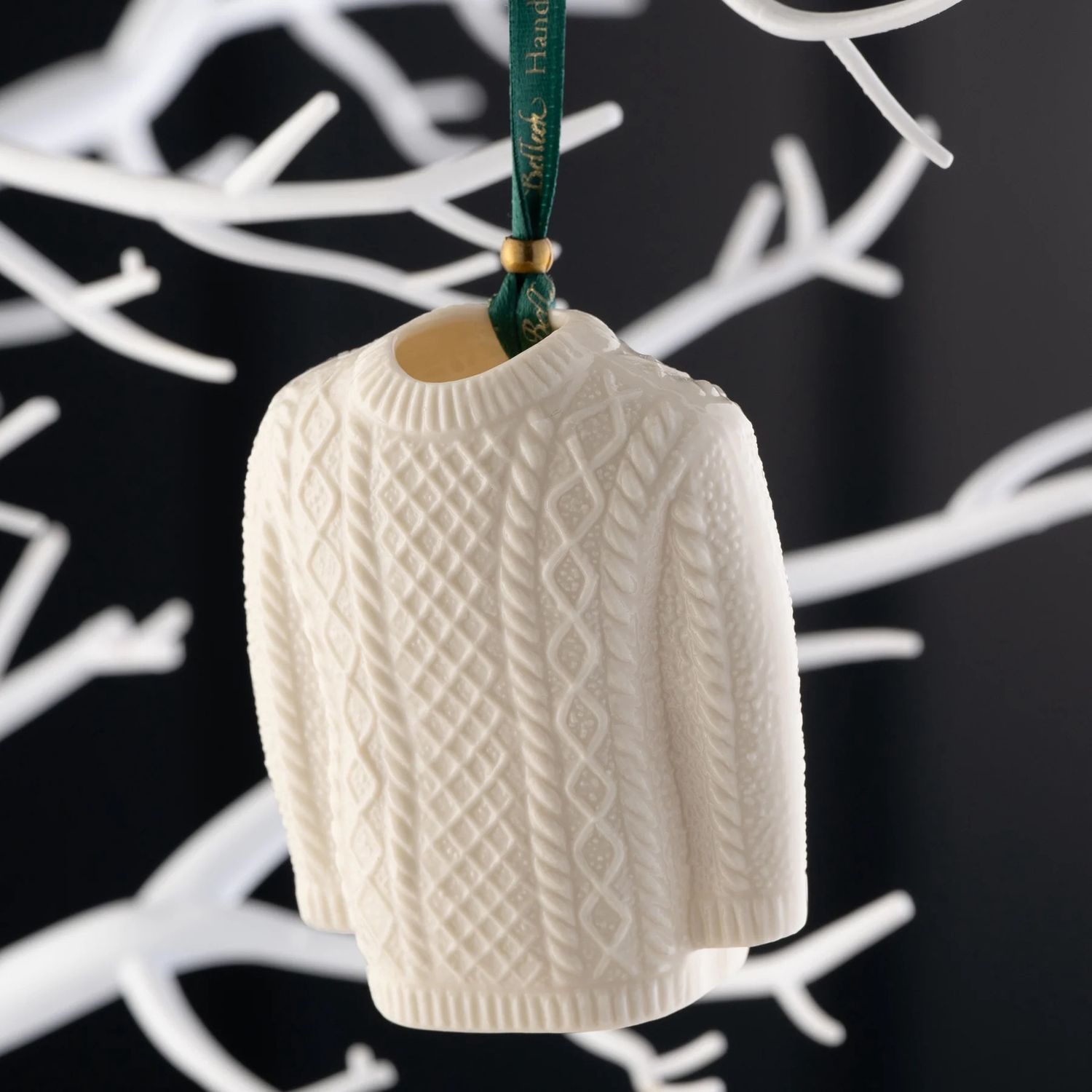 Belleek Aran Jumper Ornament
