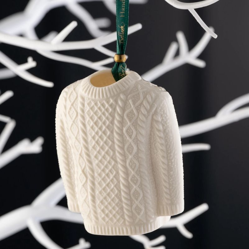 Belleek Aran Jumper Ornament