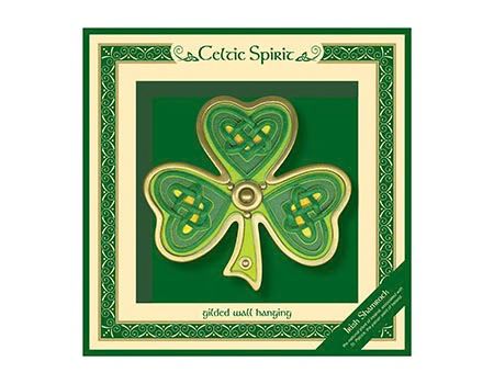Celtic Spirit Irish Shamrock Wall Plaque