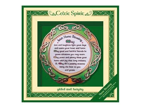 Celtic Spirit Home Blessing Wall Plaque