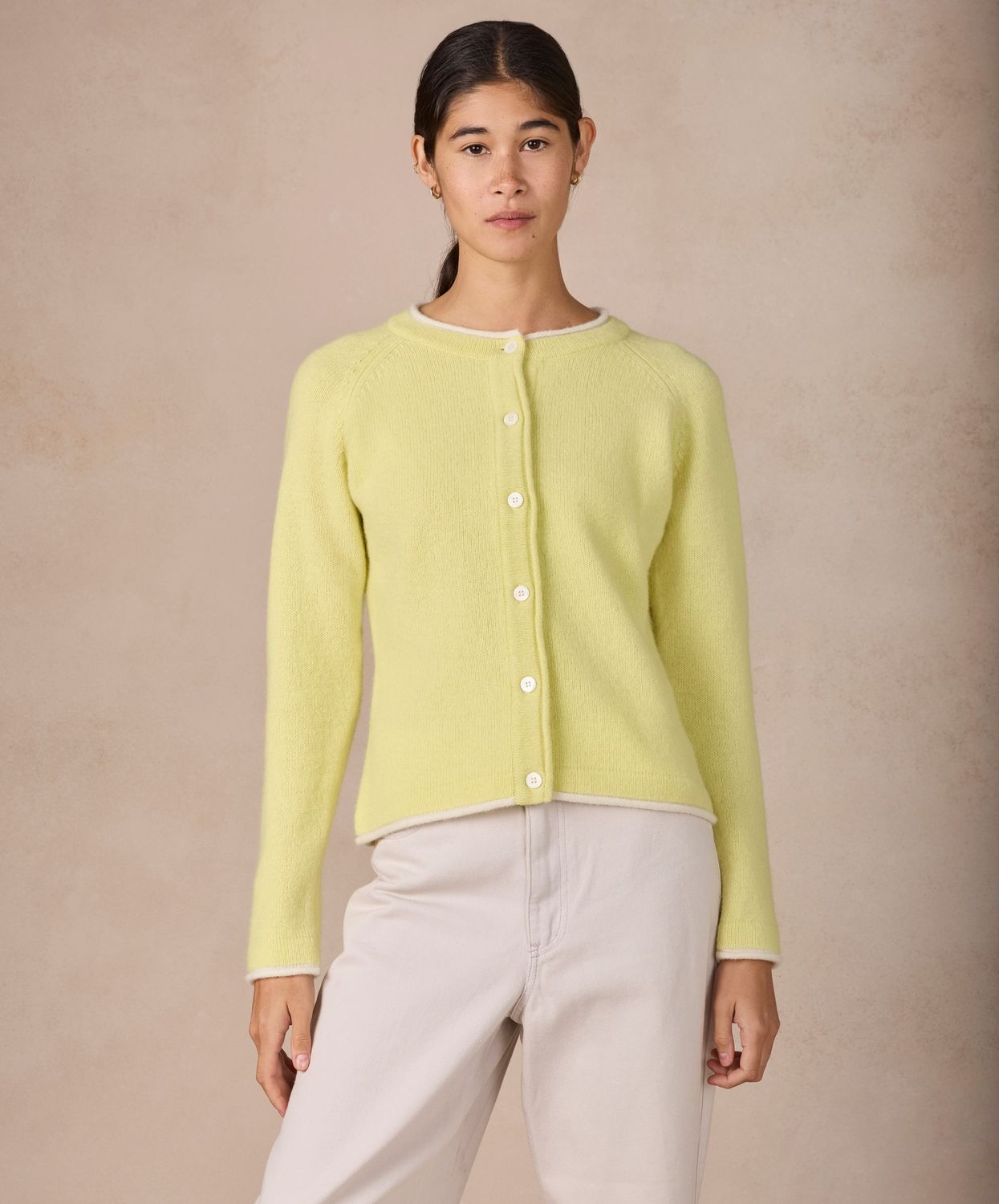 Killiney Cardigan - Lemon Zest
