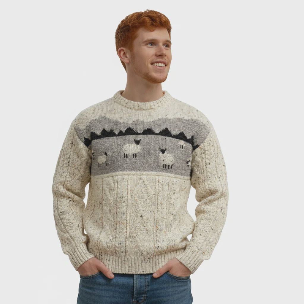 100% Wool Sheep Sweater