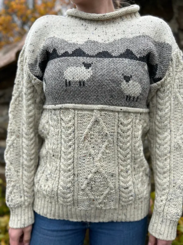 100% Wool Sheep Sweater