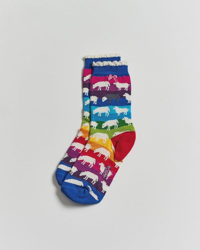 Avoca Rainbow Sheep Ankle Socks