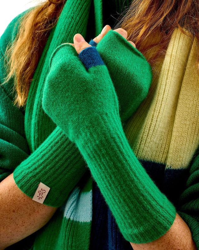 Avoca Lambswool Fingerless Mittens