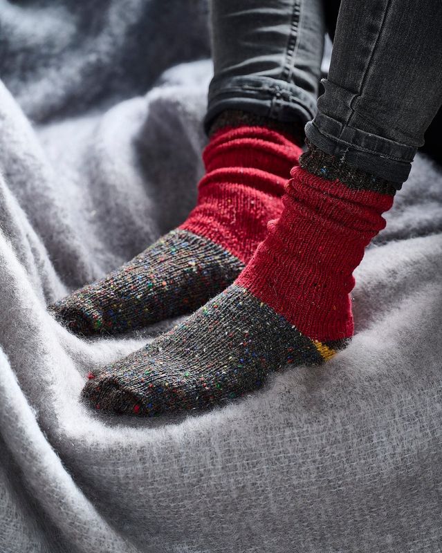 Raphoe &amp; Millstone Men's Donegal Wool Socks