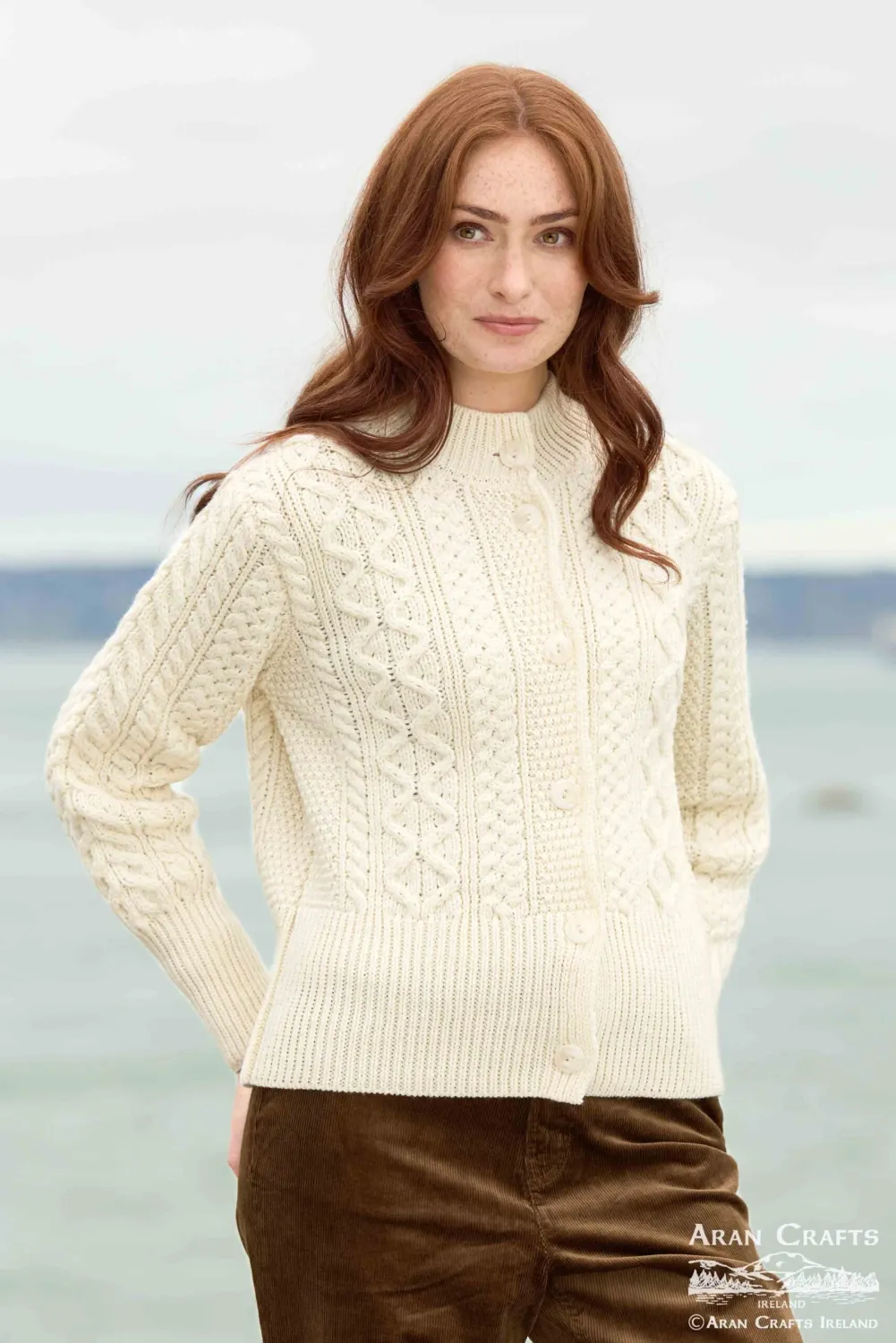 Silverstrand Button Aran Cardigan