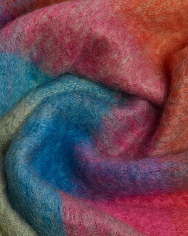 Foxford Colour Block Mohair Throw