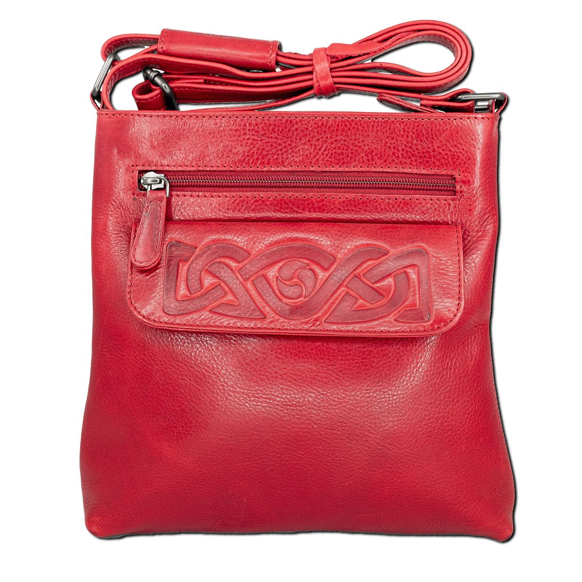 Mary Leather Bag, Colour: Red