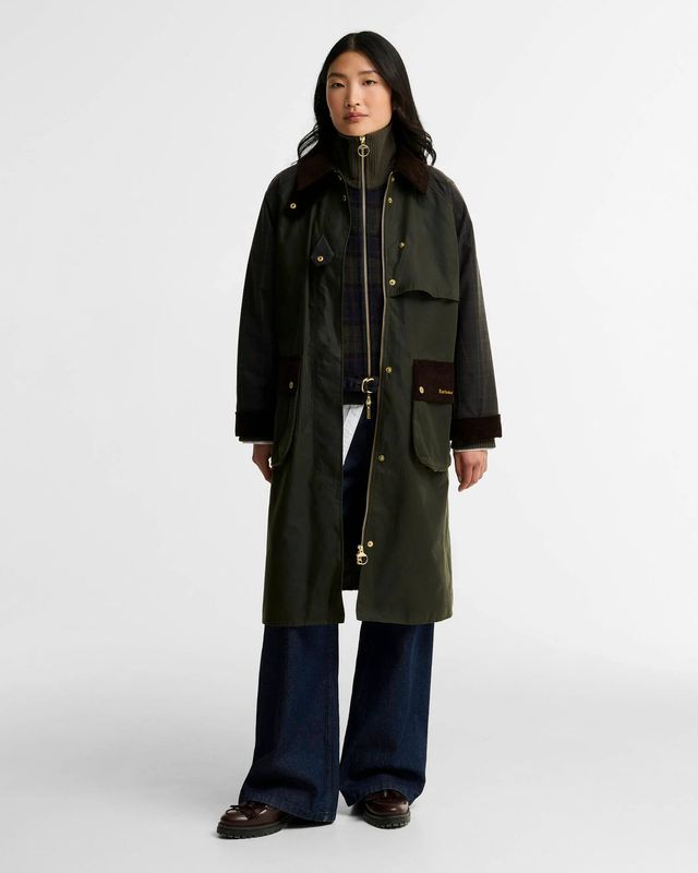 Barbour Kirklees Checked Waxed Jacket