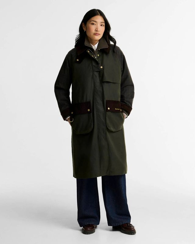 Barbour Kirklees Checked Waxed Jacket