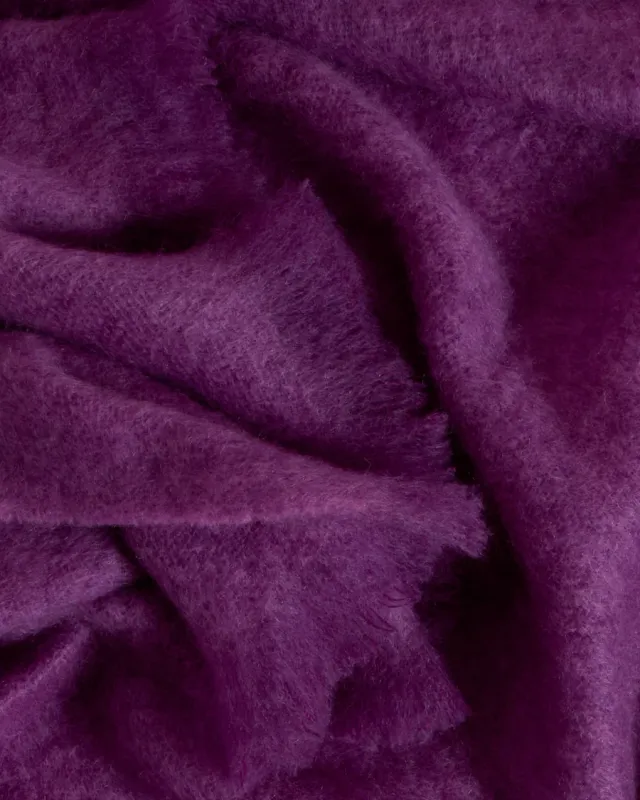 Foxford Violet Twilight Mohair Throw