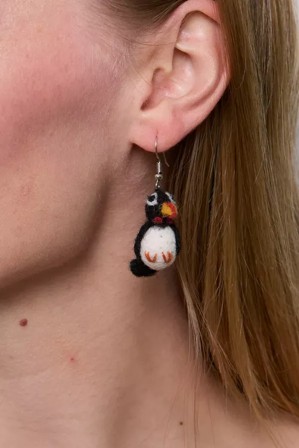 Puffin Earrings