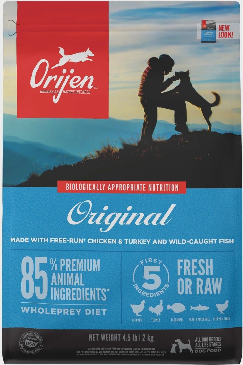 Orijen Original Dry Dog Food, Size: 4.5lb