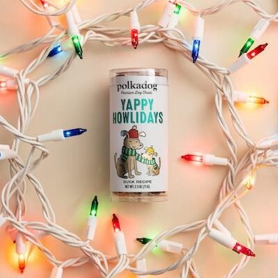 Polka Dog Yappy Howlidays Duck Mini Tube Treat