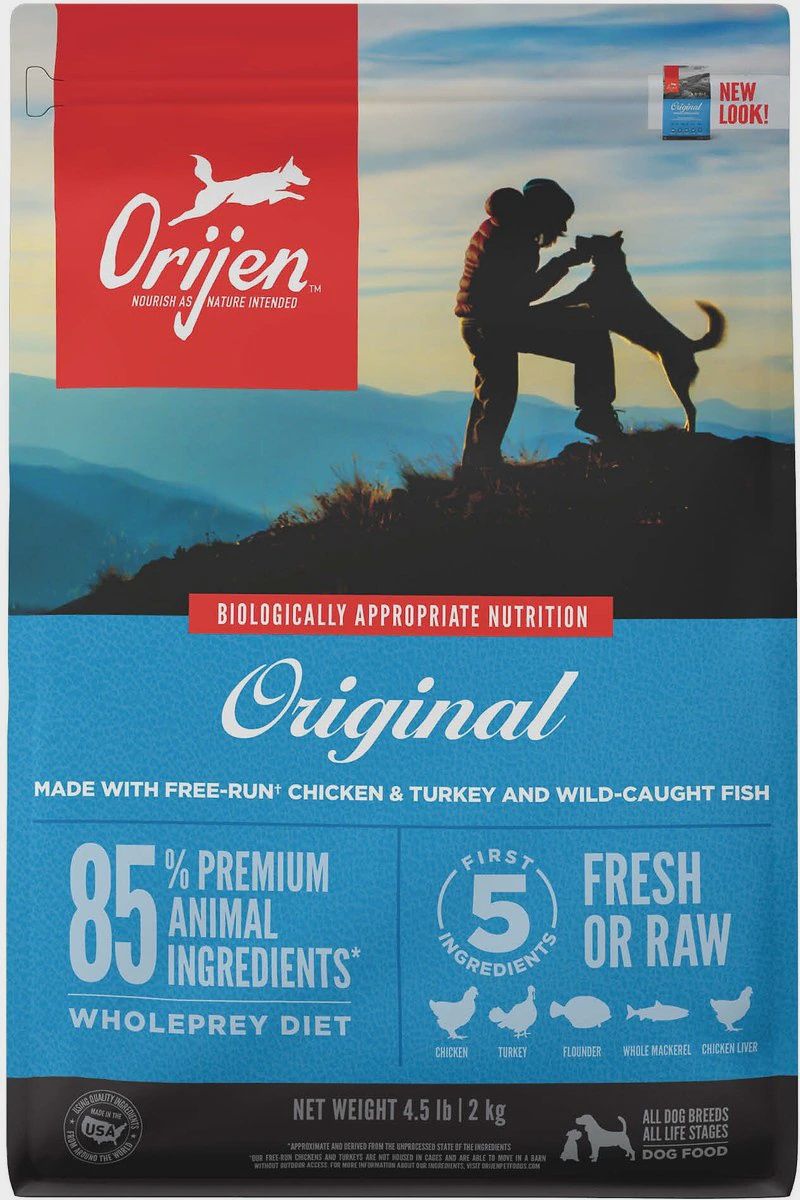 Orijen Original Dry Dog Food, Size: 4.5lb, type: Original