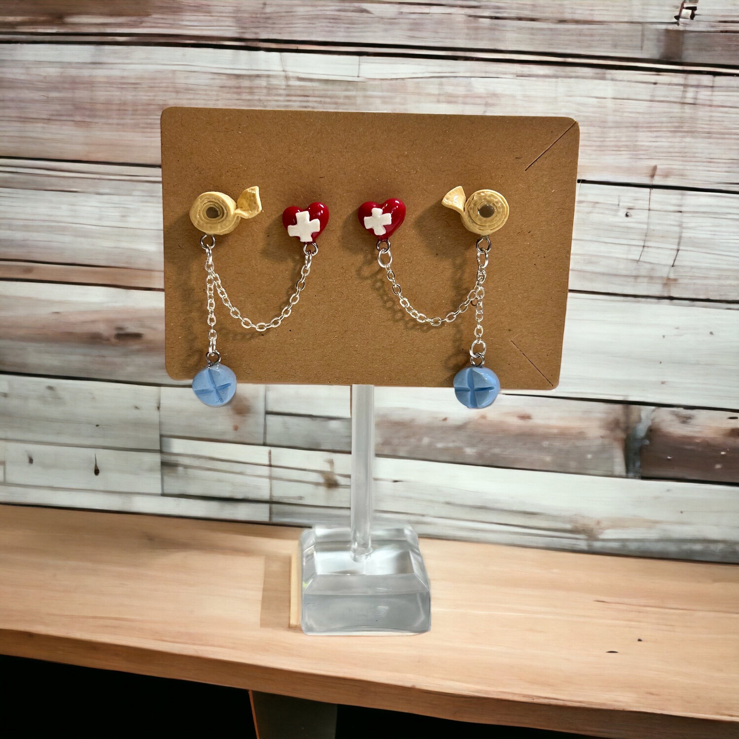 Trendy Medical Chain Studs