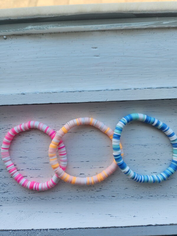 Preppy color bracelet bundle