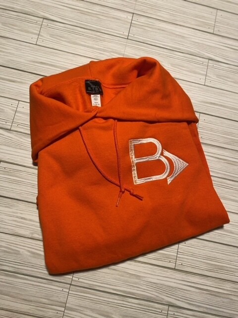BTBW Hoodie-(Orange) (Made to order), Size: Small