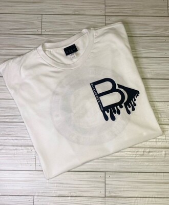 BTBW Drip Logo Short Sleeve Tee-(White)