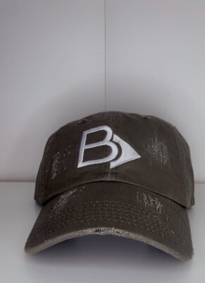 BTBW Distressed Dad Hat Grey
