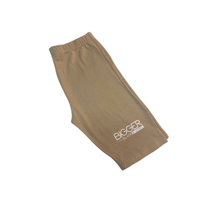 Bigger Than Black and White Biker Shorts