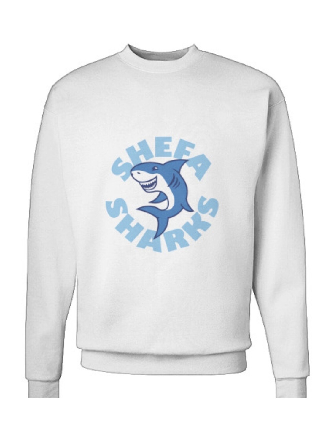 Sharks White Crewneck Sweatshirt