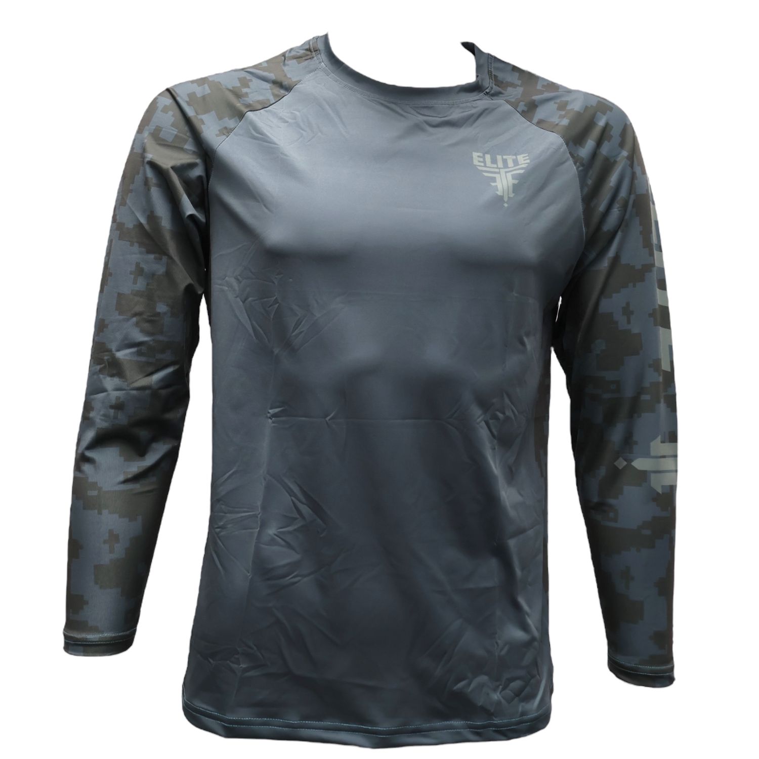 DRY FIT SHIRT LONG SLEEVE AND FACE MASK GRAY (UNISEX)
