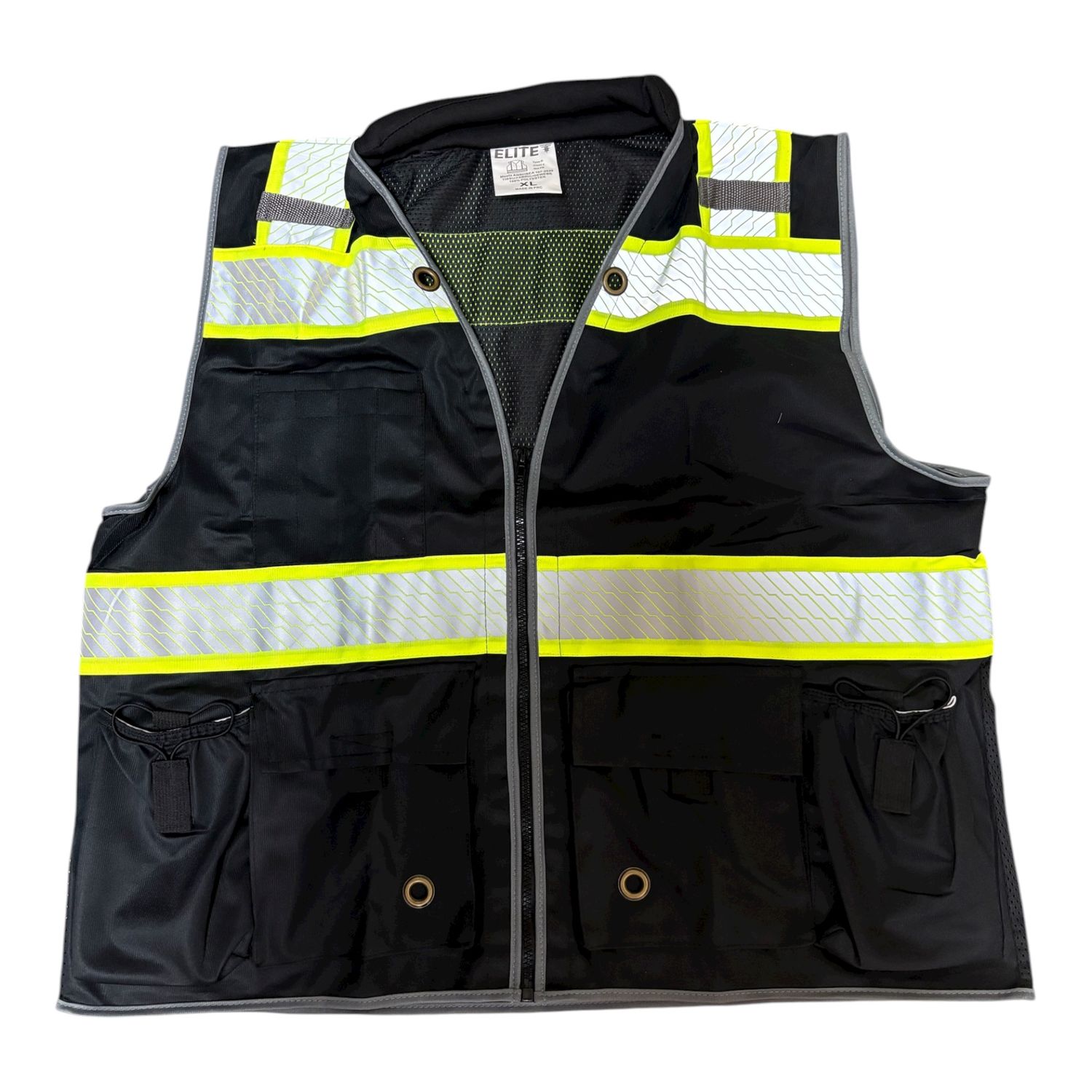 BLACK SAFETY VEST