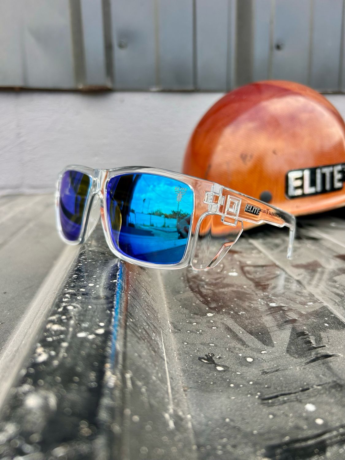 DELTA CLEAR FRAME BLUE LENS