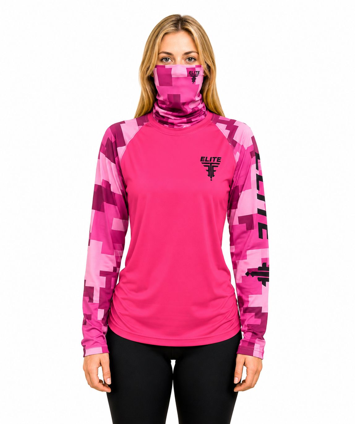 DRY FIT HOT PINK CAMO WITH MASK INCLUDED