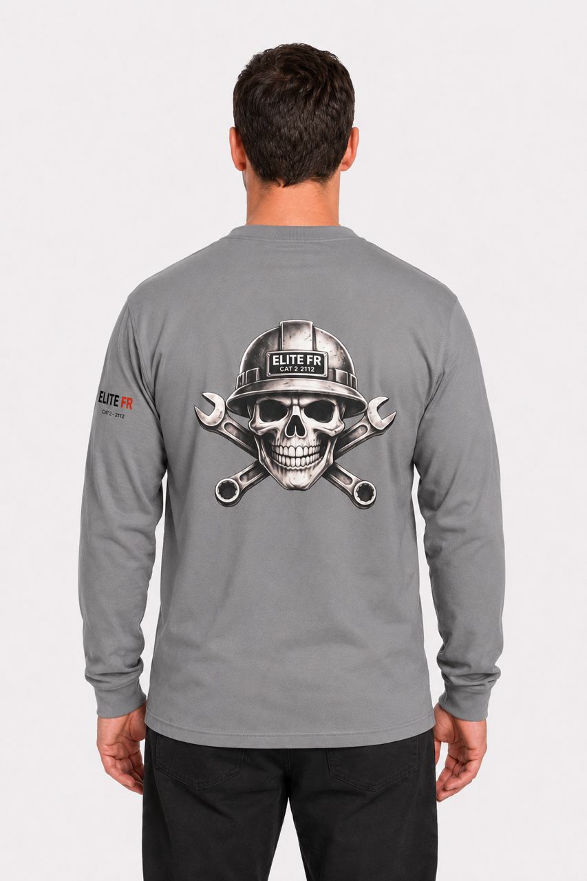 MEN'S FR LONG SLEEVE T-SHIRT - GRAY