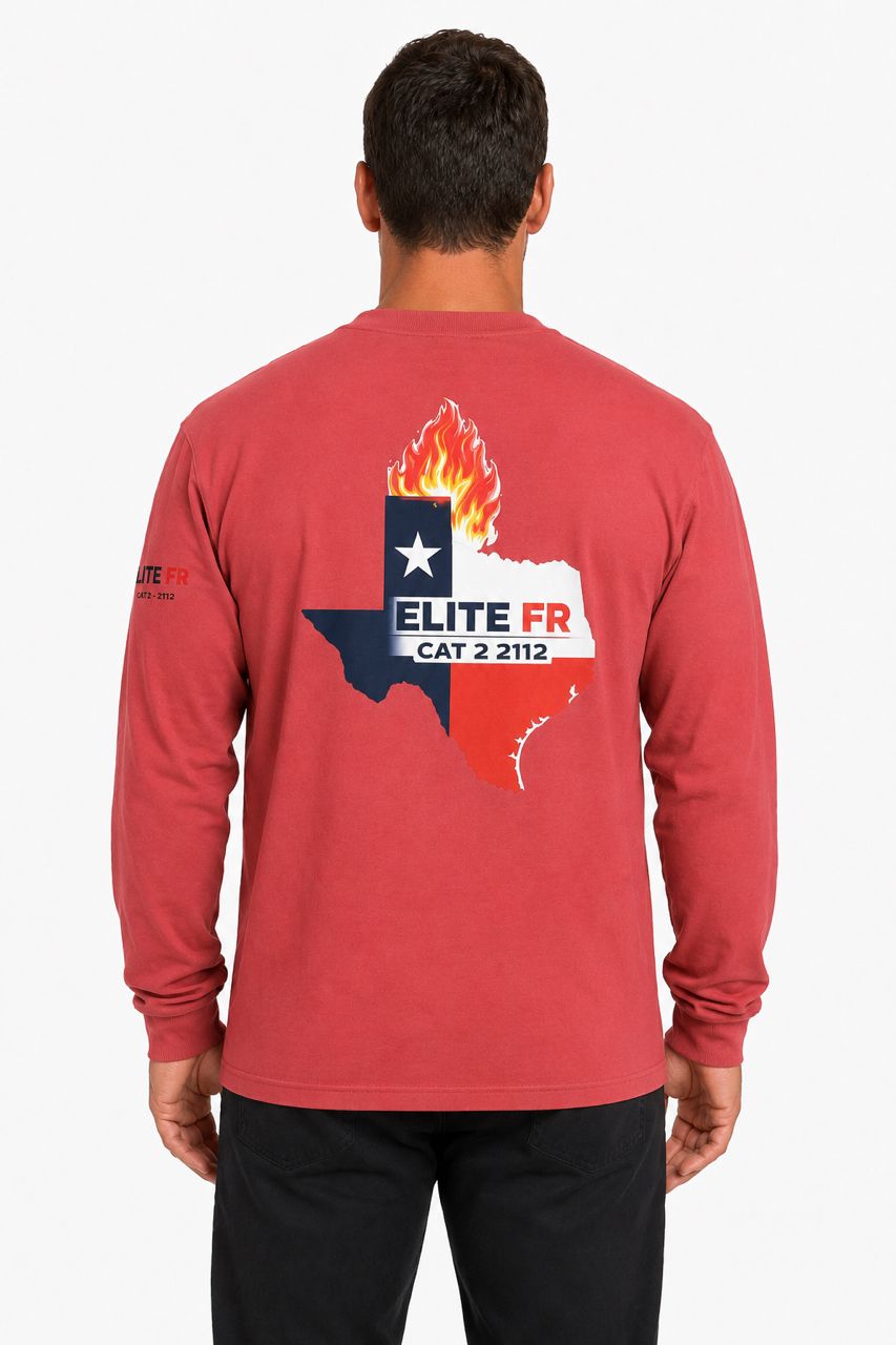 MEN'S LONG SLEEVE T- SHIRT - RED