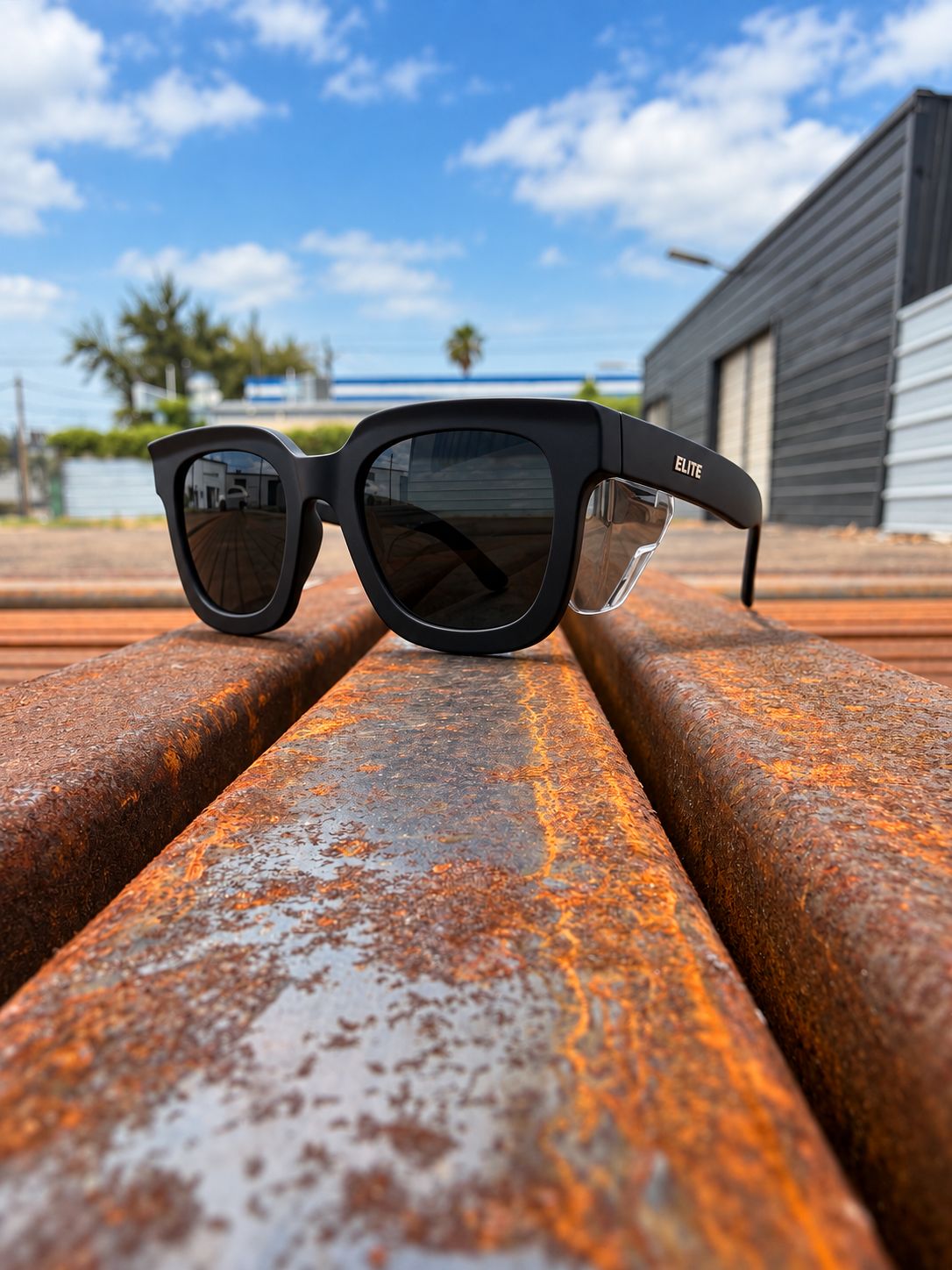 NOVA Z87.1 POLARIZED SAFETY GLASSES - BLACK
