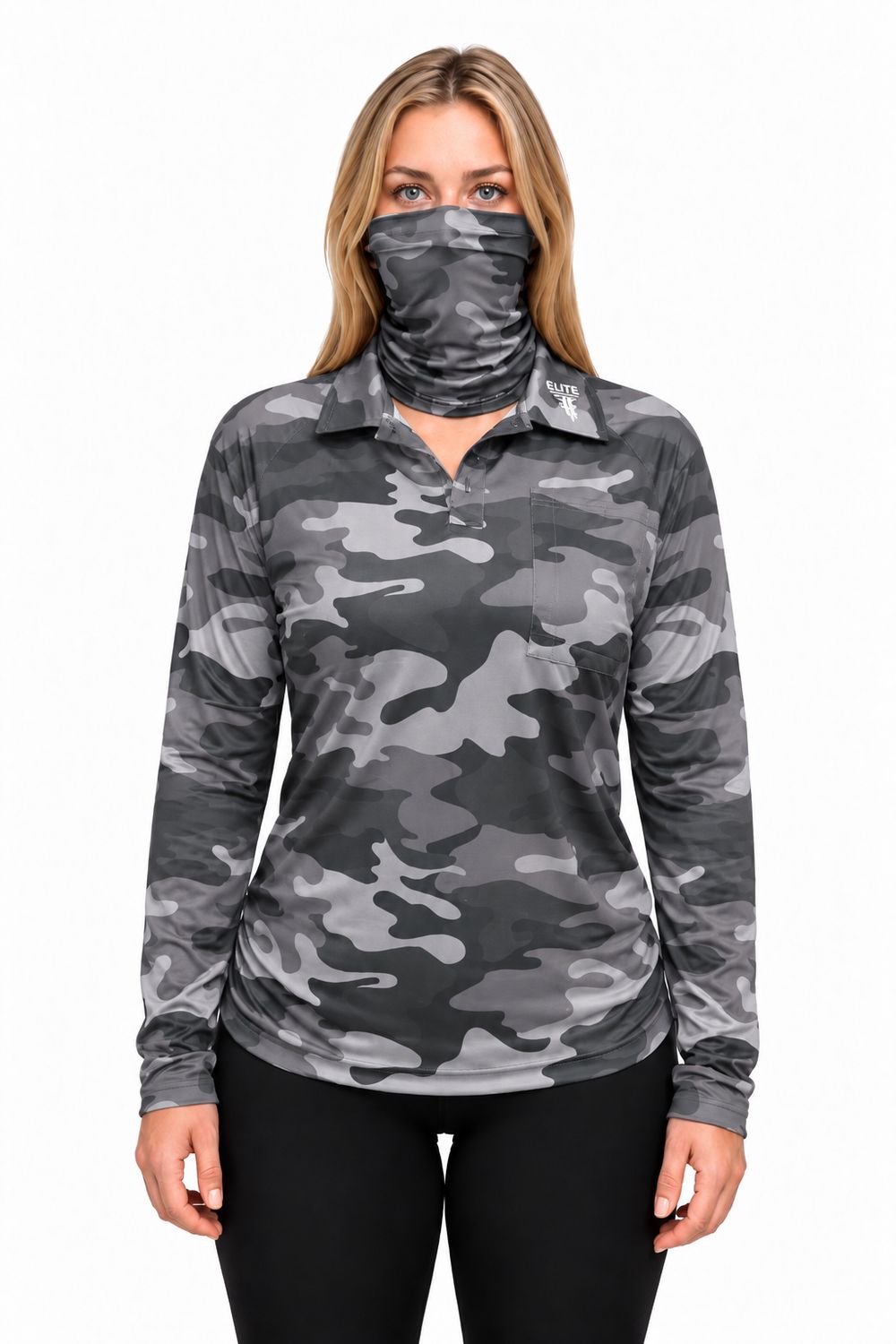 UNISEX DRY FIT - SHADOW CAMO - FACE MASK INCLUDED