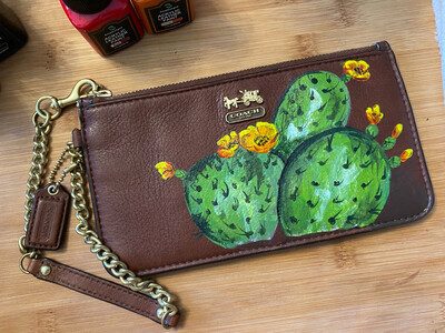 Prickly Pear Coach Wristlet