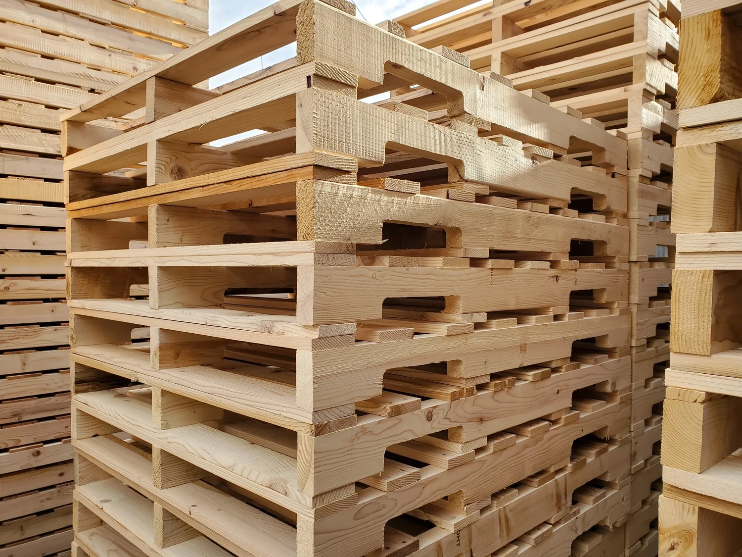 Collect Wooden Pallets From Warehouses and back Yard