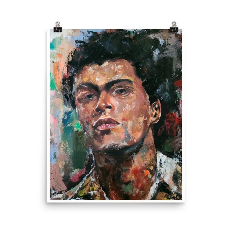 Behind Those Eyes: Cassius Clay Poster Print