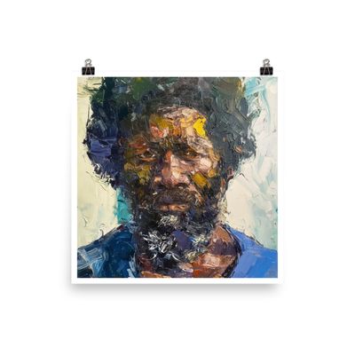 Elders Series: Faces of Old In Abstraction: Poster Print
