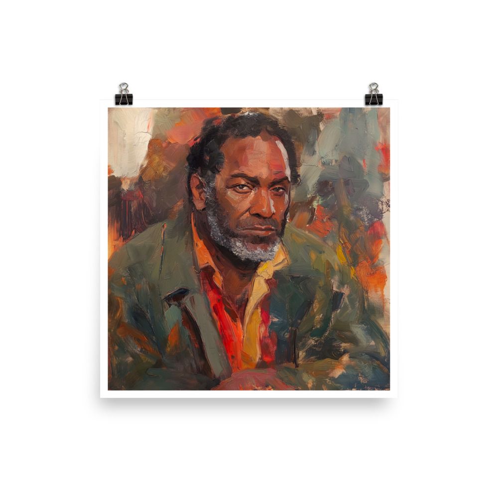 Portrait Study of A Man: Poster Print