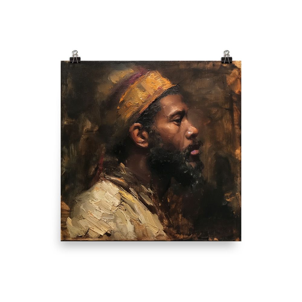 The Moorish Prince Portrait Study: Poster Print