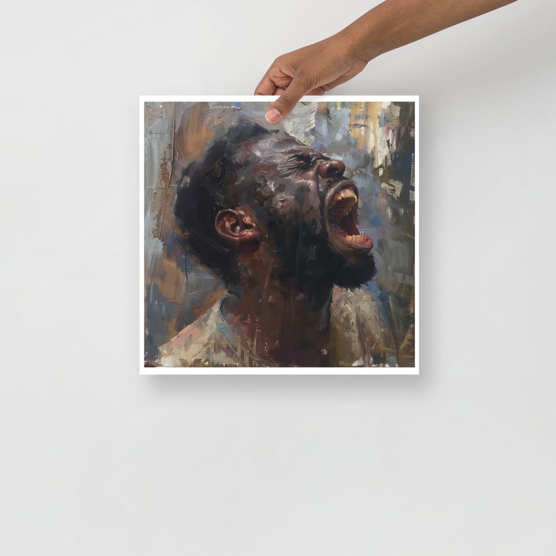 In Anguish Series: Screams In the Void Poster Print