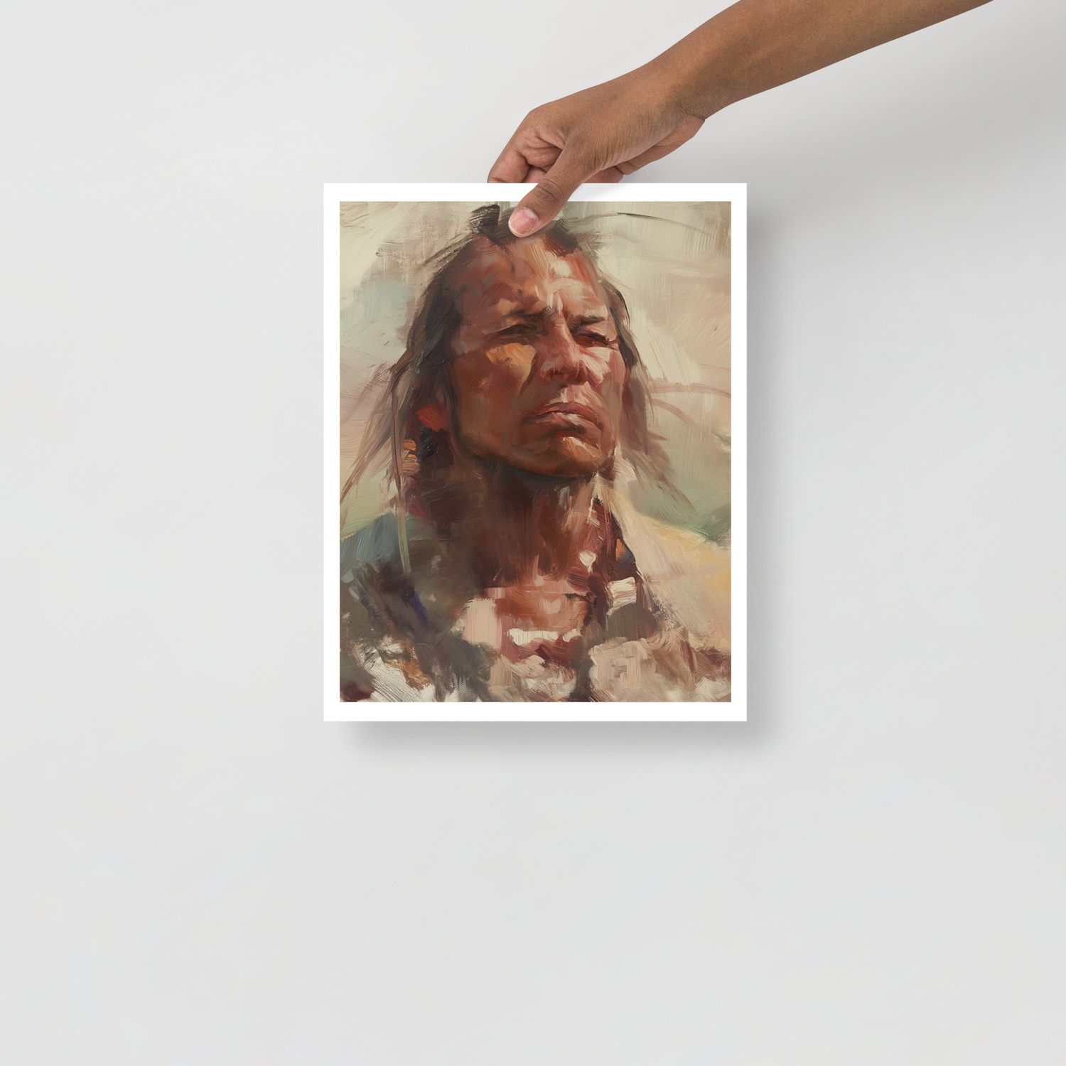 Native American Portrait Study I: Poster Print