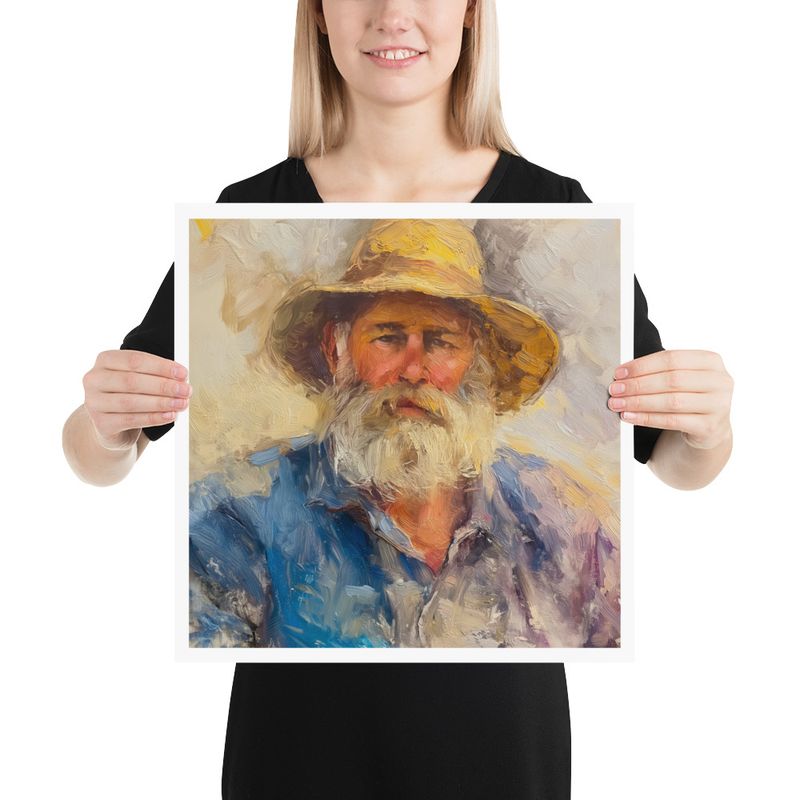 Oscar Daniels Portrait Study: Poster Print
